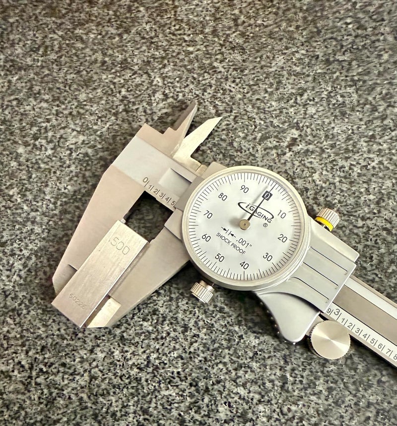 iGaging Premium Movement Dial Caliper 0-6"/0.001" Supreme Precision Maximum Shock Proof Solid Hardened Stainless Steel w/Titanium Casing, #100-120-06 - Image 5